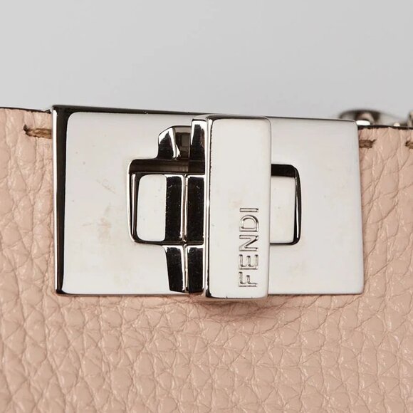 Fendi Beige Selleria Leather Peekaboo Bag 8BN302 - Picture 6 of 12